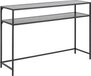 Leen Bakker Jaxx Sidetable - 79x120x35 cm - Zwart - Metaal - Scandinavisch & Basic