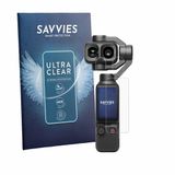 Savvies - Screenprotector voor DJI Osmo Pocket 4P (Display + Lens) - Folie Beschermfolie transparant 18 Stuks