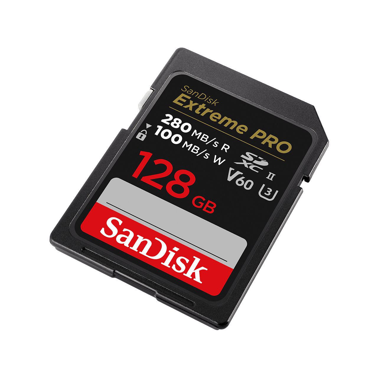 SanDisk Pro 128GB SDXC UHS-II V60 Memory Card - 280MB/s Read, 100MB/s Write