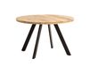 Table à manger 120 cm en bois de manguier massif, marron