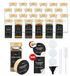 Elzusha - Set de 24 bocaux à épices carrés en verre avec insert saupoudreur et étiquettes - 120ml