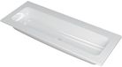Wastafel INK Faktor Wastafel Polystone Centraal Zonder Kraangat - 1200x450x15 mm - Glans Wit