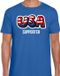 Bellatio Decorations Blauw usa fan t-shirt voor heren - usa supporter - Amerika supporter - EK/ WK shirt / outfit L