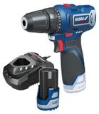 DEDRA MAUS gereedschapset: 12V accuboormachine/schroevendraaier 7330, 32 Nm, met twee snelheidsstanden, 2 Ah accu 7320 en 12V snellader 7302