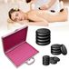 Merkloos Stone Massageset Massagestenen - 16 stuks - Basaltstenen - Met verwarmingsapparaat - Ideaal voor thuis