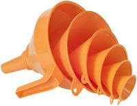 Pressol Trechterset 6-delig 0.05 l, 1.2 l 160 mm Oranje HDPE