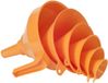 Pressol Trechterset 6-delig 0.05 l, 1.2 l 160 mm Oranje HDPE