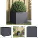 vidaXL Plantenbak 42x40x39 cm staal antracietkleurig