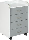 Interlink SAS Interlink Ladeblok Primi - Grijs - Spaanplaat - 65x36x36 cm