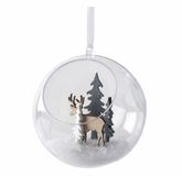 Rayher hobby materialen Rayher Hobby Gmbh DIY - doe het zelf open kerstballen - 2x stuks - transparant - 12 cm