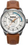 Timberland Lanigan Heren Polshorloge Analoog Leer Bruin Wit 44mm