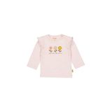 BESS longsleeve met ruches en print - lichtroze