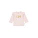 BESS longsleeve met ruches en print - lichtroze