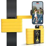 Gimadd Mobiele houder voor padel, gymnastiek, crossfit, calisthenie, basis met neodymiummagneet, uniek statiefontwerp voor mobiele telefoon, compatibel met iPhone, Samsung, Xiaomi, Huawei enz.