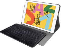 Just in Case Premium Bluetooth AZERTY Toetsenbord Hoes Apple iPad (2019) Back Cover Zwart