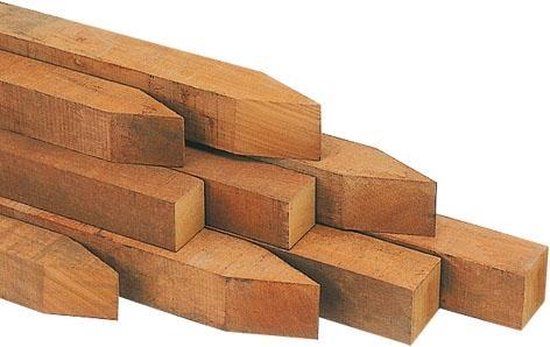 Intergard Hardhouten palen Azobe 7x7x250cm Groen