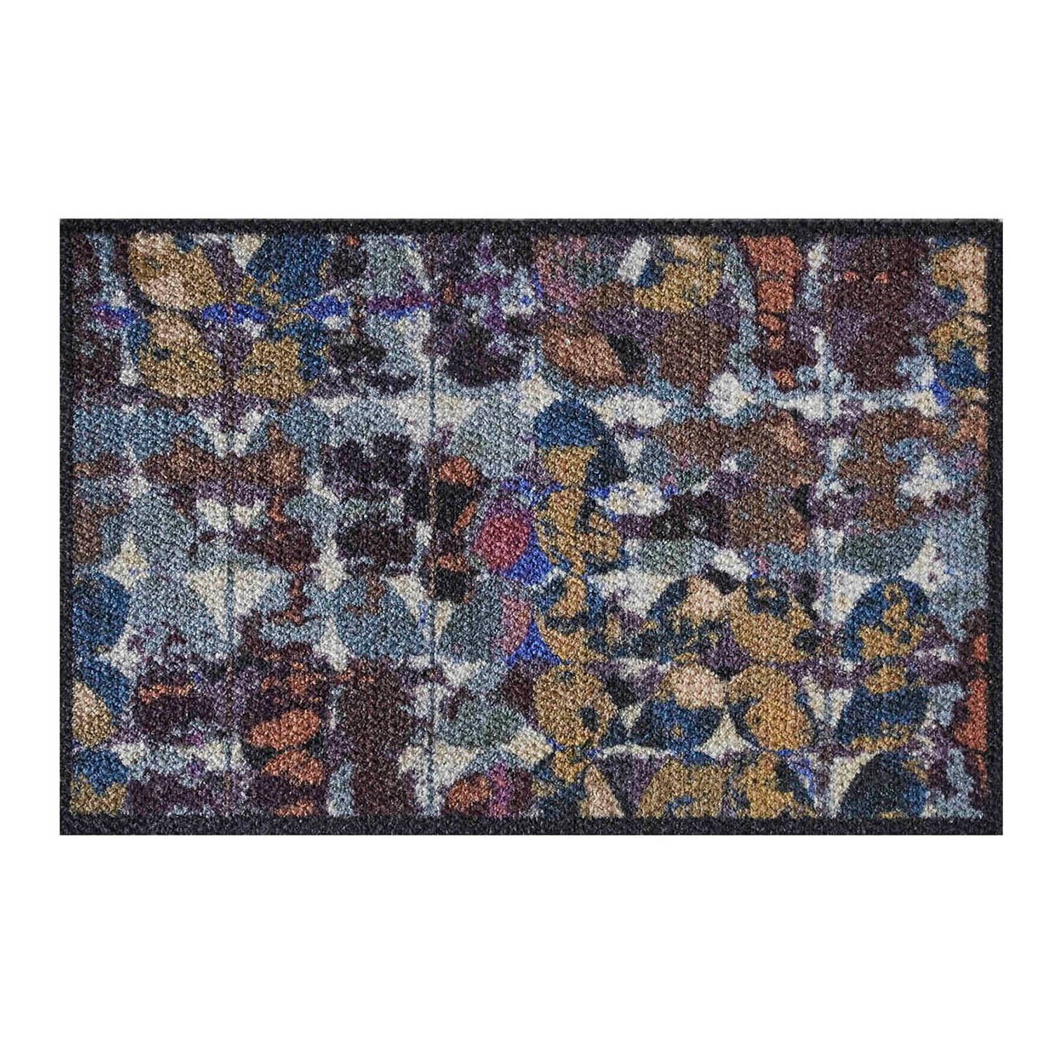 MD-Entree Schoonloopmat Parade Art Flowers 50 x 75 cm - Multi