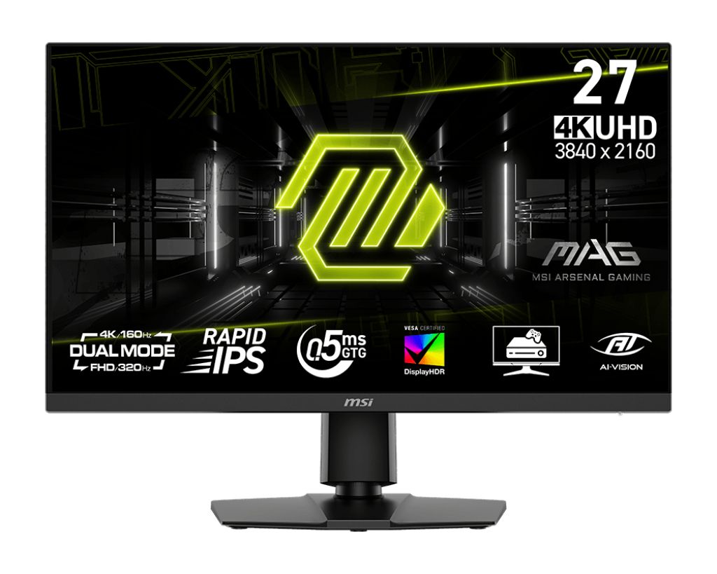 MSI MAG 272URDF E16 27" 4K Ultra HD Gaming Monitor - Rapid IPS, 160Hz, 0.5ms, HDR 400