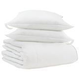 VidaXL Winter Dekbed met Kussen 3 st Wit Donsveer