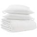 VidaXL Winter Dekbed met Kussen 3 st Wit Donsveer