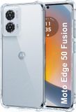 Techsuit Hoesje geschikt voor Motorola Edge 50 Fusion - Shockproof Silicone Back Cover - Transparant