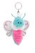 62886 Flibbies 62886 Sleutelhanger, vlinder, 10 cm, blauw, pluche