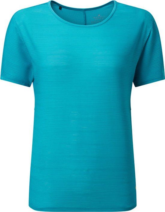 Ronhill Life Wellness SS Tee Dames - Blauw/Groen - Maat S