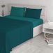 Italiaans beddengoed bed blauw/water groen 250 x 300 cm