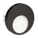 LEDIX 02-221-61, LED-wandlamp, aluminium, zwart, 7,3 x 7,3 x 4,2 cm