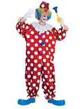 Rubie's Officiële gestippelde clown fancy dress - standaard