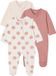 Vertbaudet Set van 3 pyjama's van jersey met rits BASICS