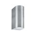 Searchlight Stratton 2 - éclairage mural extérieur - 7 x 15 cm - IP44 - argent satiné