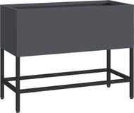 vidaXL Verhoogde Tuin Plantenbak Antraciet 60 x 26 x 45 cm Staal