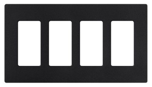 Lutron Claro 4-Gang Decorator/Rocker Wall Plate - Midnight (1-Pack)