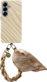 AVY Hoesje Met Telefoonkoord | Geschikt voor Samsung Galaxy S26 Plus | Compatibel met MagSafe & Qi2 | Hard Shell Back Cover | Stijlvol Bijpassend Koord Polsbandje (32CM) | Aurum Gold