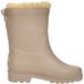 KEQ Bottes pour enfants avec fourrure - Beige - Taille 31/32