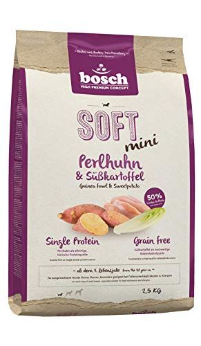 Bosch High Premium Soft Mini Parelhoen & Zoete Aardappel hondenvoer 2500 Gram