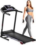 SereneLife Loopband, wandelpad voor thuis, inklapbaar looppad met led-display, Bluetooth App Sync, digitale fitness, wandelpad met helling, tot 10 km/u