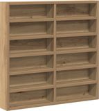 vidaXL Displaykast Muurmontage Artisan Eiken 60 x 8,5 x 58 cm