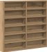 vidaXL Displaykast Muurmontage Artisan Eiken 60 x 8,5 x 58 cm