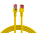 Patchkabel RJ45 Patchkabel Cat.6 S/FTP LSZH, gelb 1,5m - 1 VPE = 10 Stück
