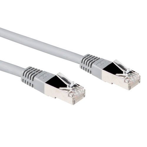 ACT Grijze 3 meter LSZH U/UTP CAT5E patchkabel met RJ45 connectoren