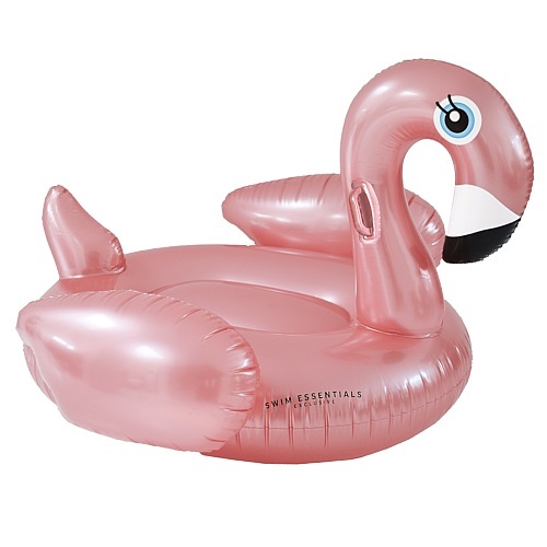 Swim Essentials Ride-on Float Flamingo Opblaasbaar - Rosé Goud