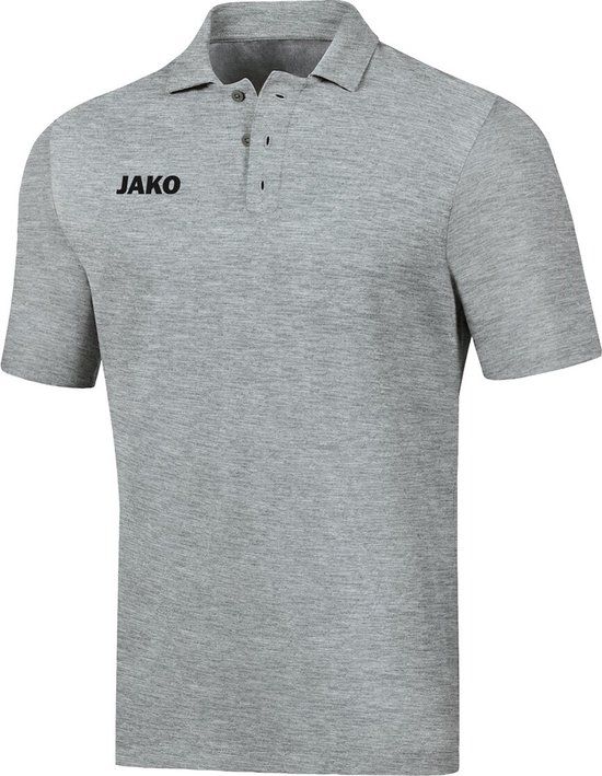 Jako Base Polo Lichtgrijs Gemeleerd Maat XL - Heren - Voetbal