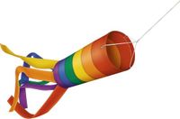 GÜNTHER FLUGSPIELE Paul 1310 Windsock Regenboog Polyester Kinderen Beginner Eenlijner 100 cm