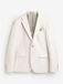 Next Heren Slim Fit Kostuum met textuur: colbert - Short - Naturel