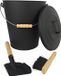 Relaxdays Asemmer - 24 liter - met stoffer en blik