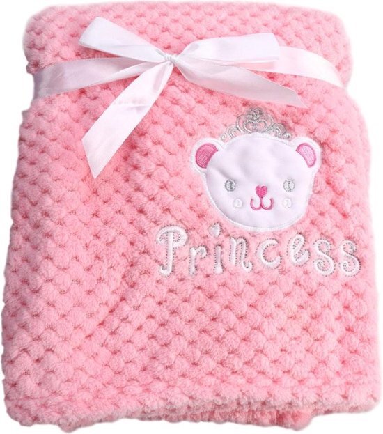 Cangaroo Roze Freya Princess 75 x 105 cm Wiegdeken