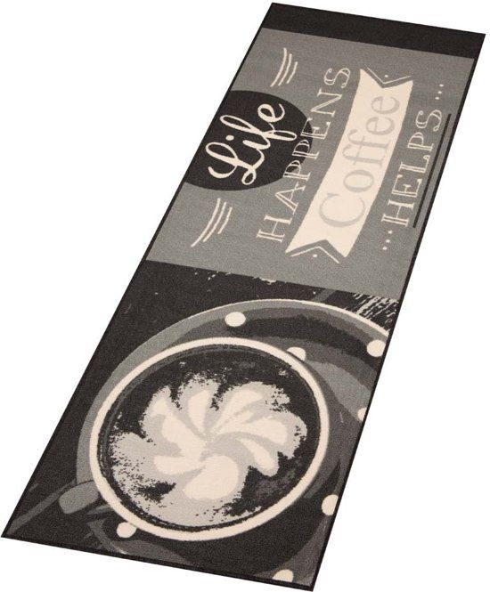 Zala Living Design Keukenloper Coffee Helps 103489 67x180 cm Grijs