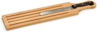 Arte r Bamboe planche à pain / planche à découper / planche de service avec couteau 50 x 10 cm